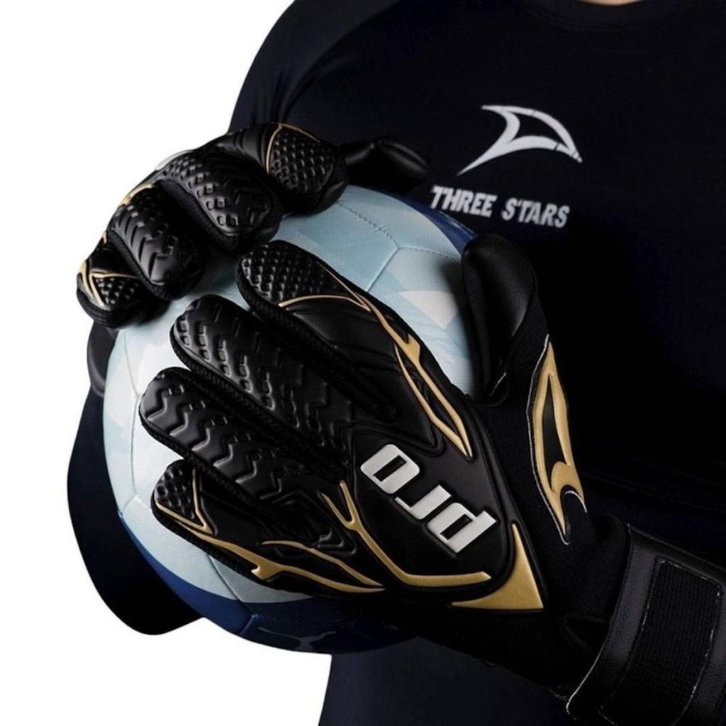 Imagem 3 do produto Luva de Goleiro de Futebol de Campo Three Stars Goia 23