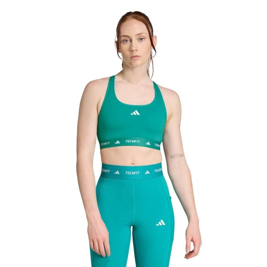Imagem 2 do produto Top Feminino Adidas Techfit Suporte Médio