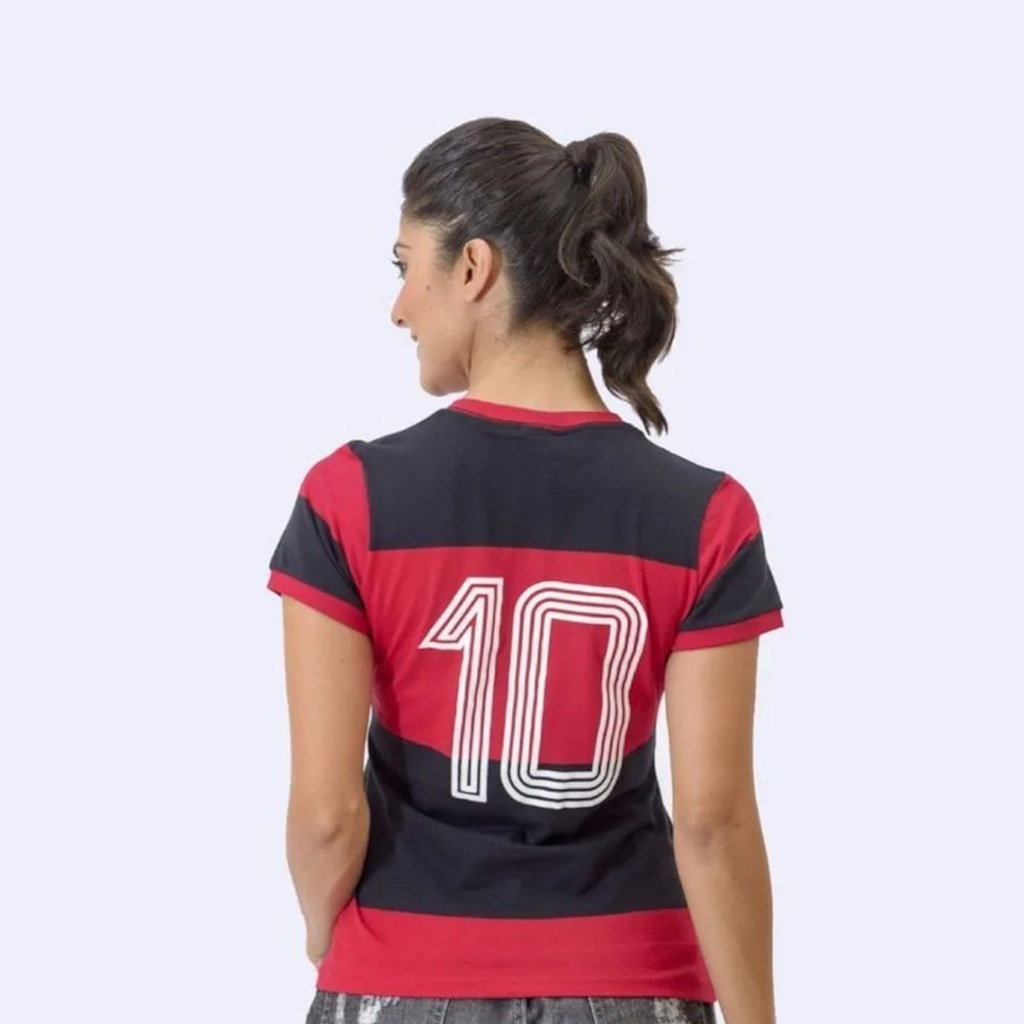 Imagem 2 do produto Camisa Braziline Flamengo Zico 81 Feminina