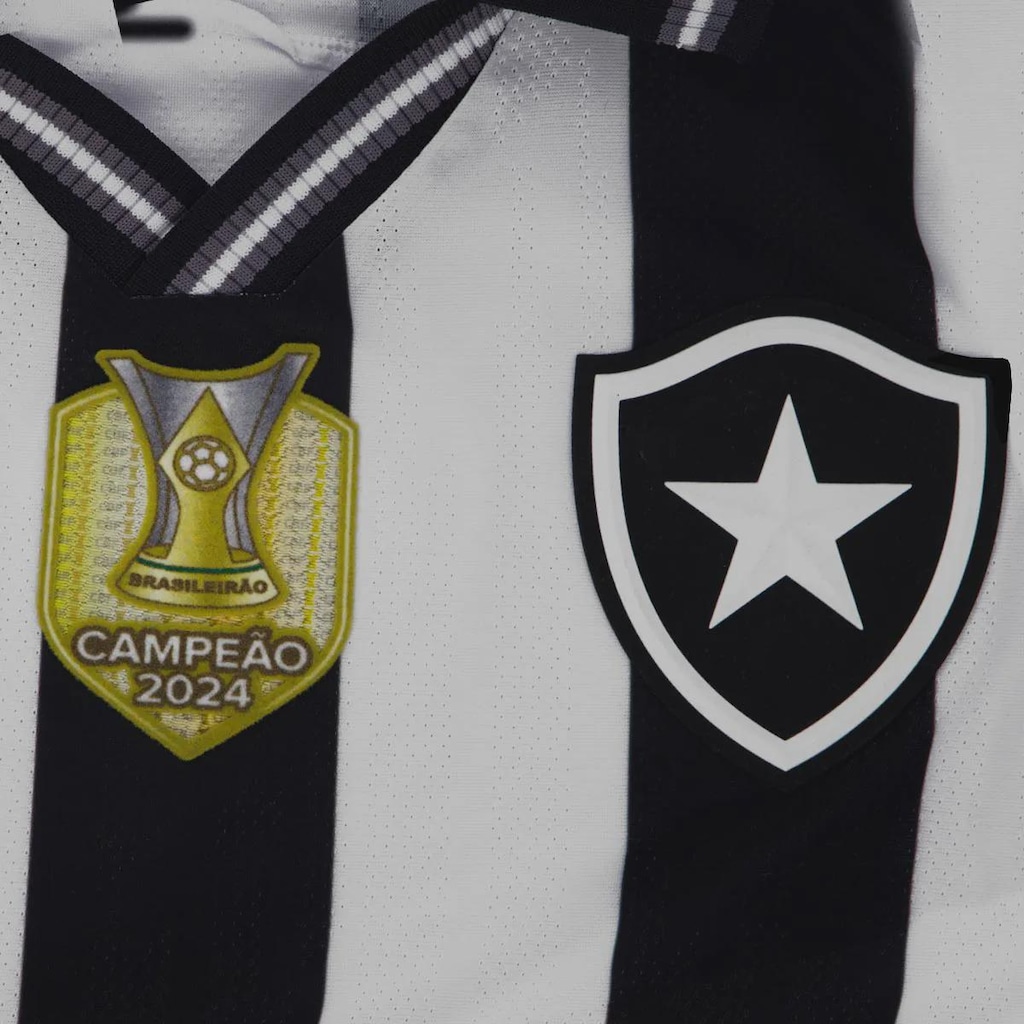 Imagem 3 do produto Camisa do Botafogo Reebook I 2025 Patch Campeão Brasileiro Masculina