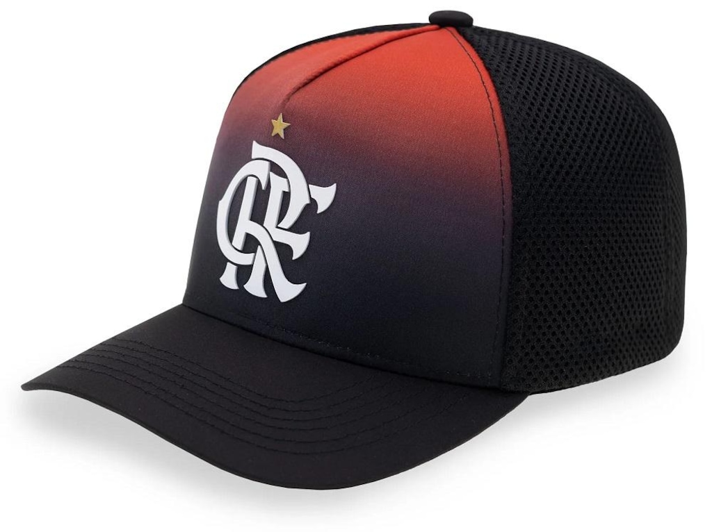 Imagem 3 do produto Boné Adulto Flamengo Silk Supercap Frontal CRF Licenciado