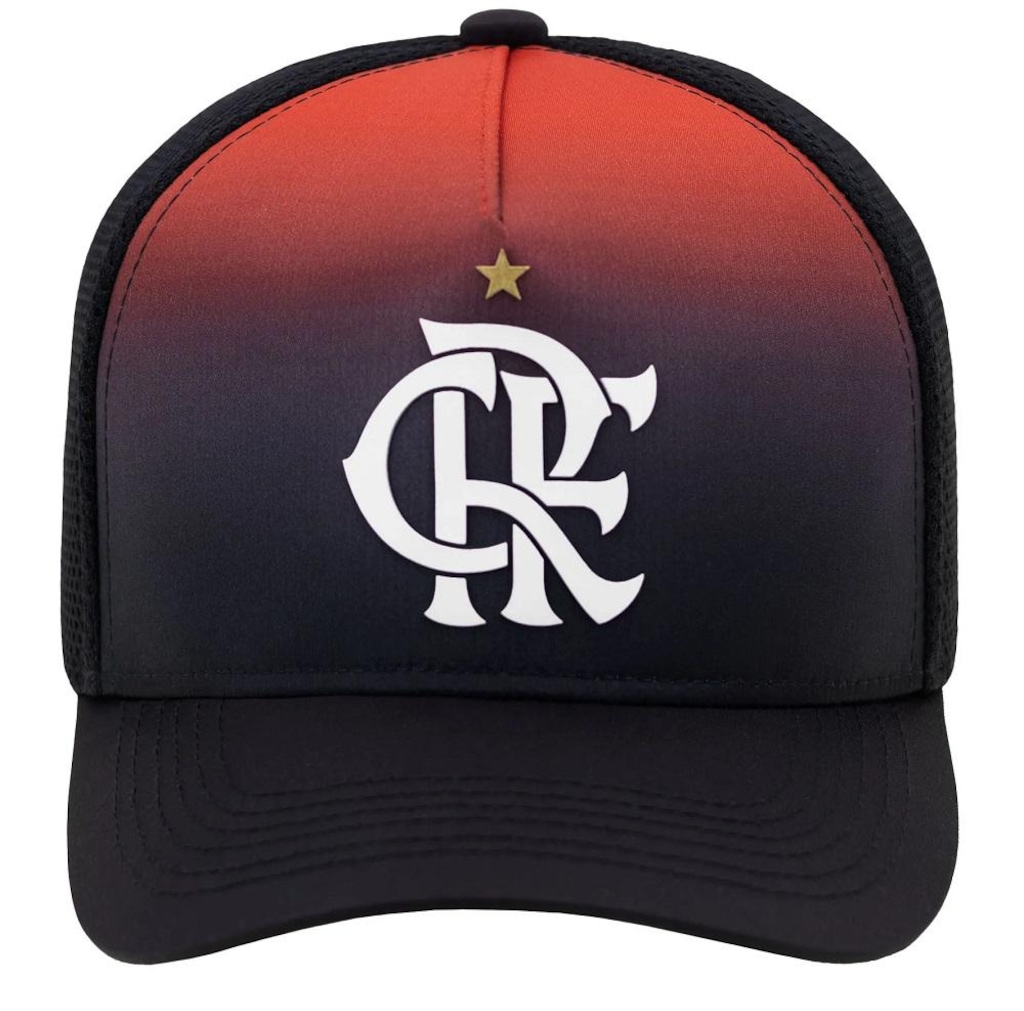Imagem 4 do produto Boné Adulto Flamengo Silk Supercap Frontal CRF Licenciado