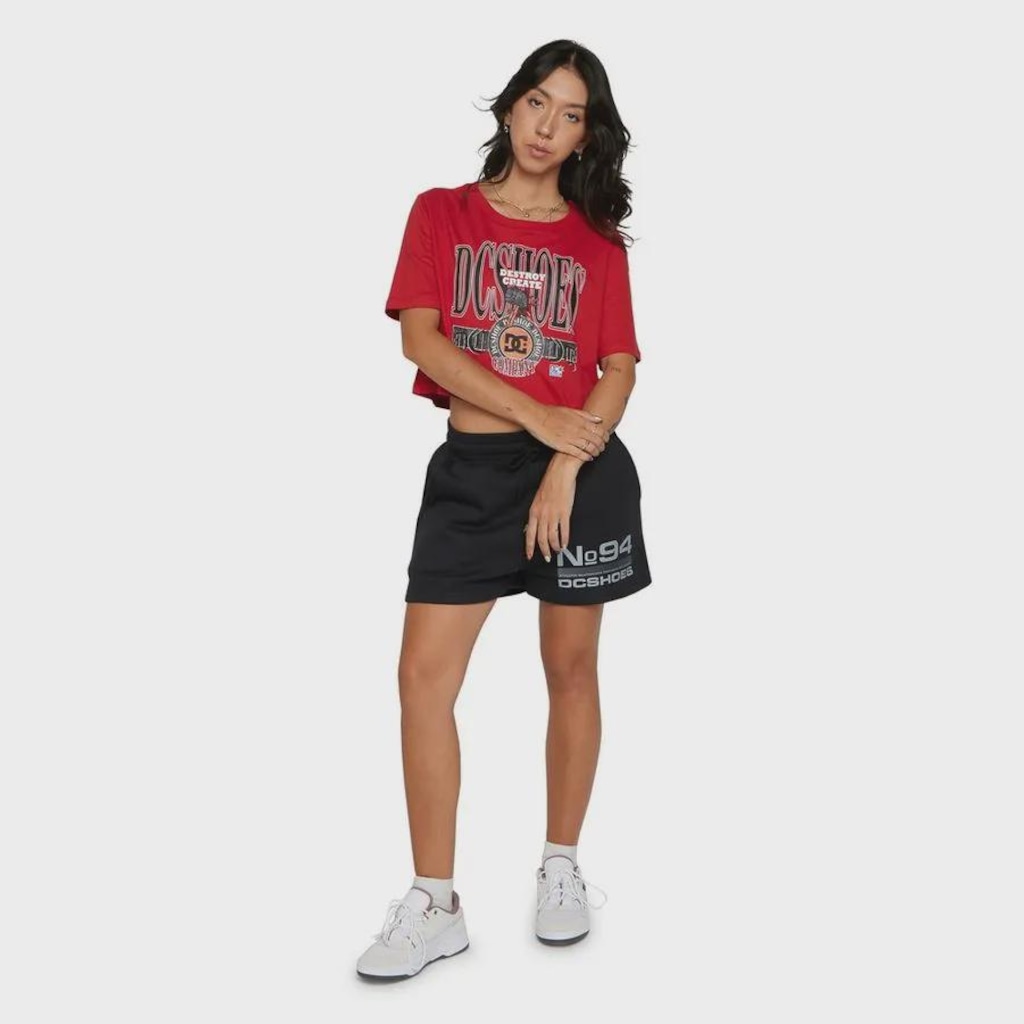Imagem 3 do produto Camiseta DC Shoes Shy Town Crop Feminina