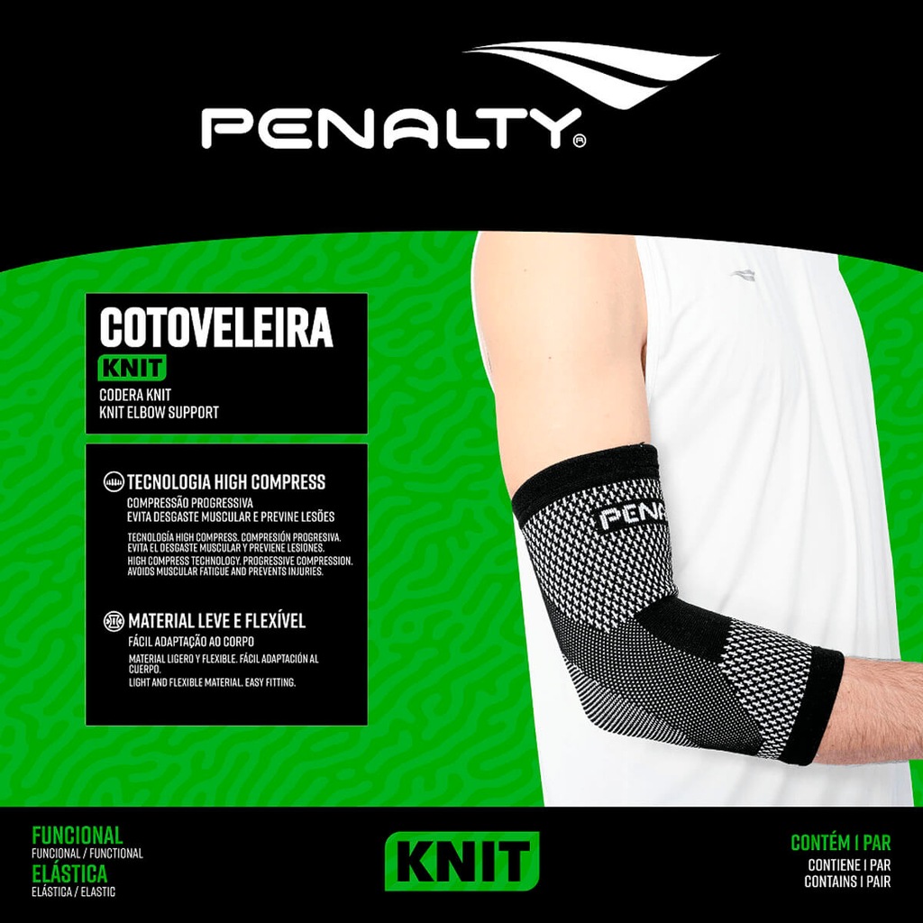 Imagem 3 do produto Cotoveleira Penalty Elástica Esportiva Knit XXIII