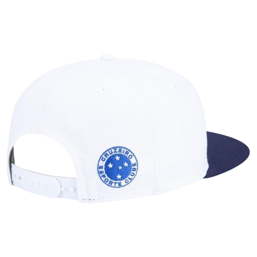 Imagem 4 do produto Boné Cruzeiro Vintage New Era Branco Aba Reta Futebol 9Fifty
