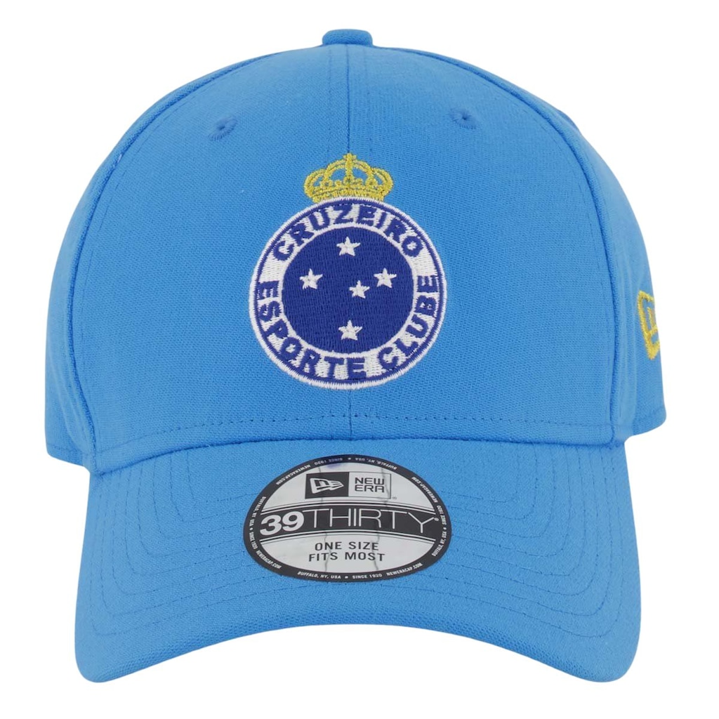 Imagem 2 do produto Boné Cruzeiro New Era Azul Aba Curva Futebol 39Thirty