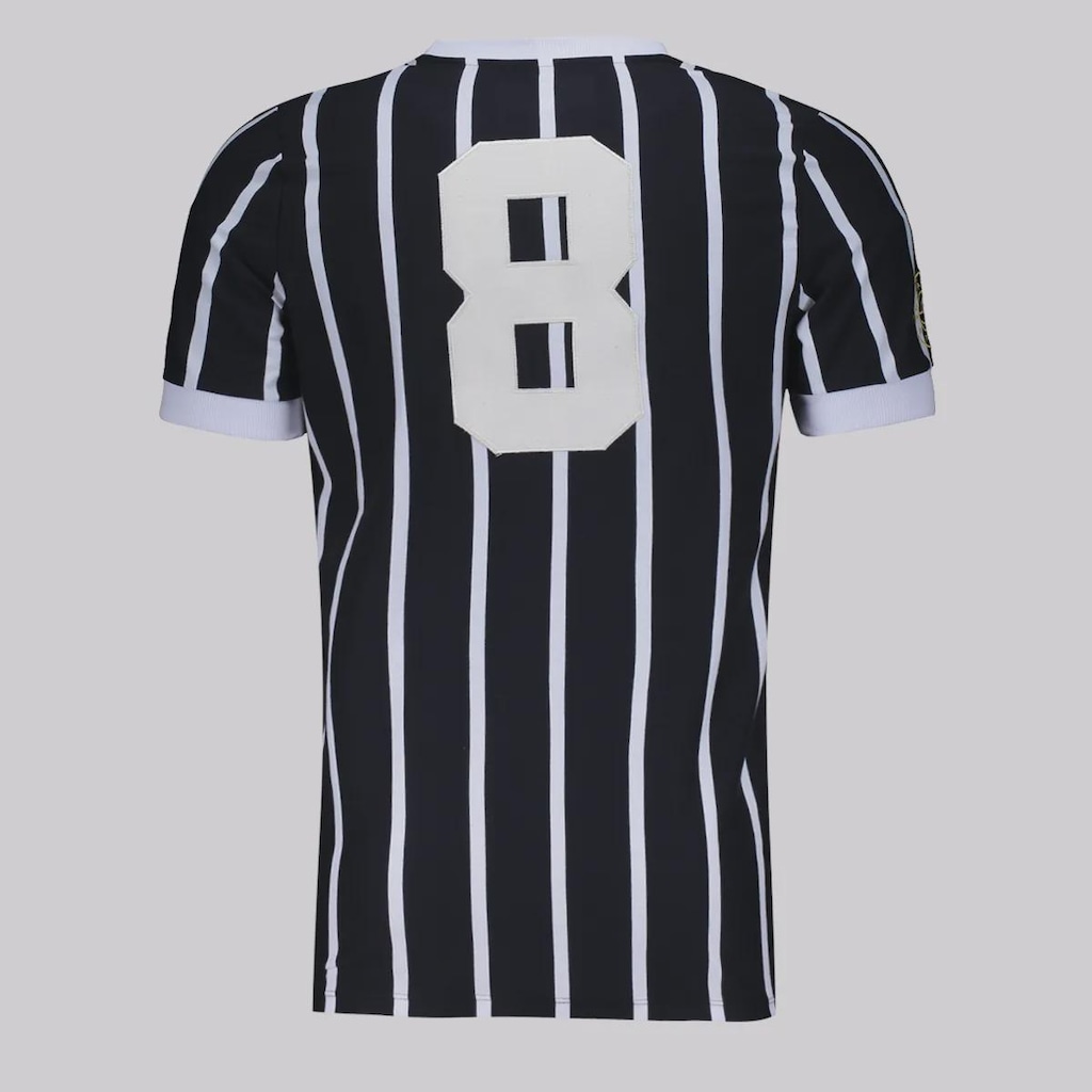 Imagem 2 do produto Camisa Corinthians Retrô Número 8 Preto