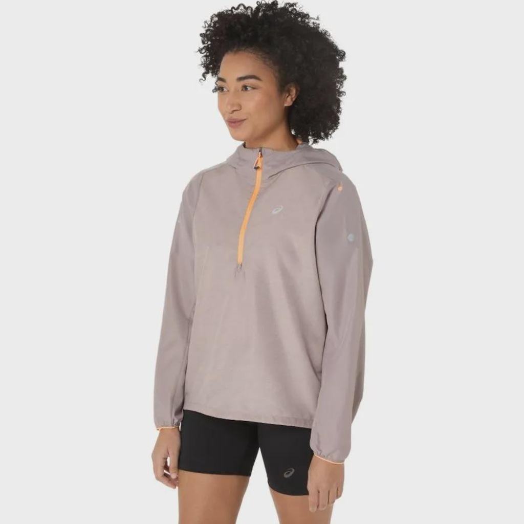 Imagem 3 do produto Jaqueta Corta Vento Feminina ASICS com Capuz Fujitrail Packable