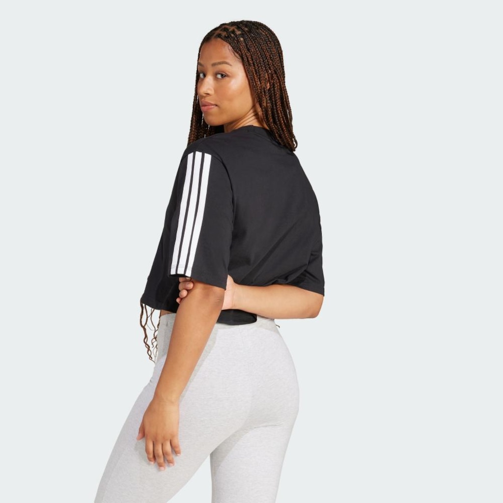 Imagem 3 do produto Camiseta Feminina Adidas Essentials Solta Três Listras