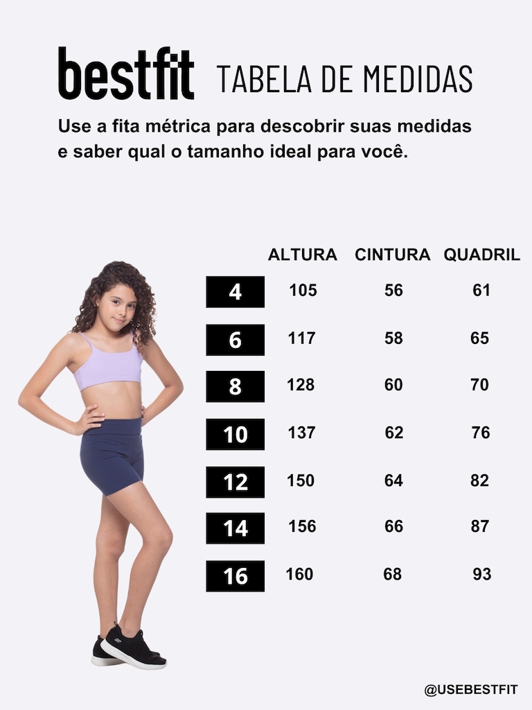 Imagem 4 do produto Short Infantil Best Fit Supplex