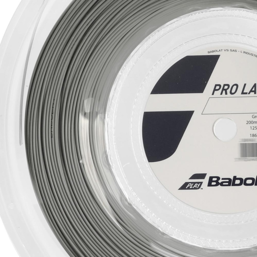 Imagem 2 do produto Corda Babolat Pro Last 17l 1.25mm Cinza - Rolo com 200 Metros