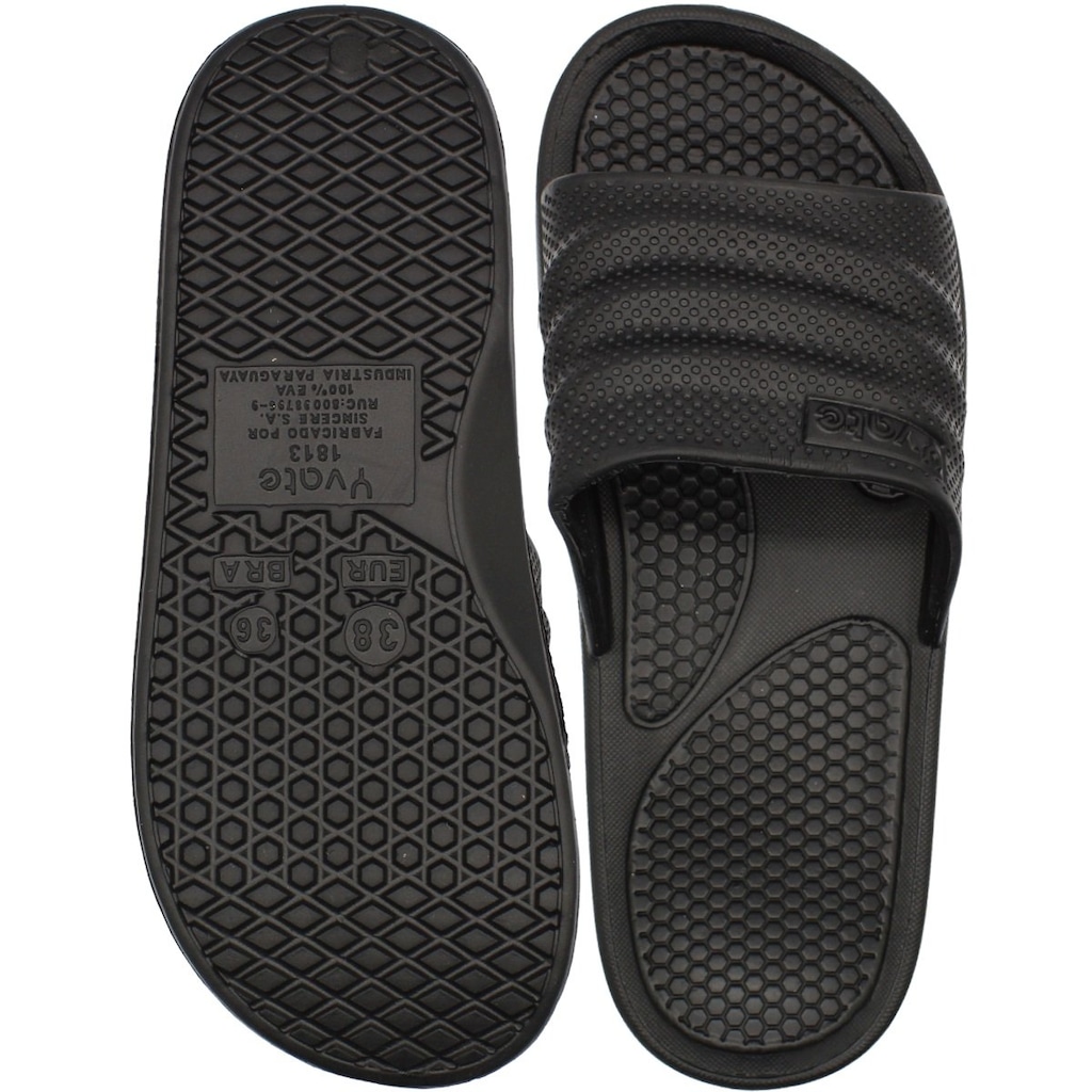 Imagem 3 do produto Chinelo Feminino Slide Yvate Texturizado Macio Tira Grossa