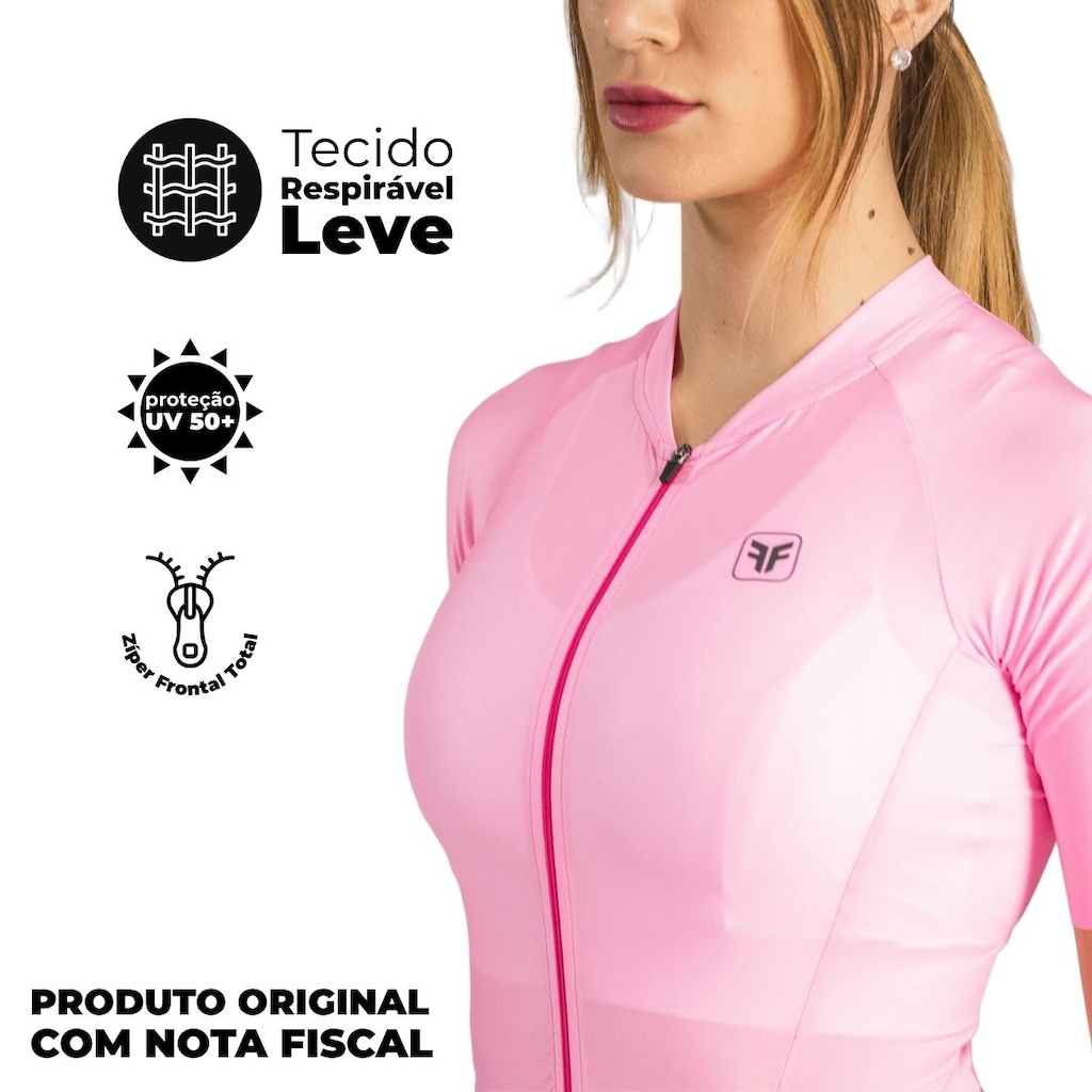 Imagem 3 do produto Macaquinho Ciclismo Feminino Free Force Training Bloom Gel