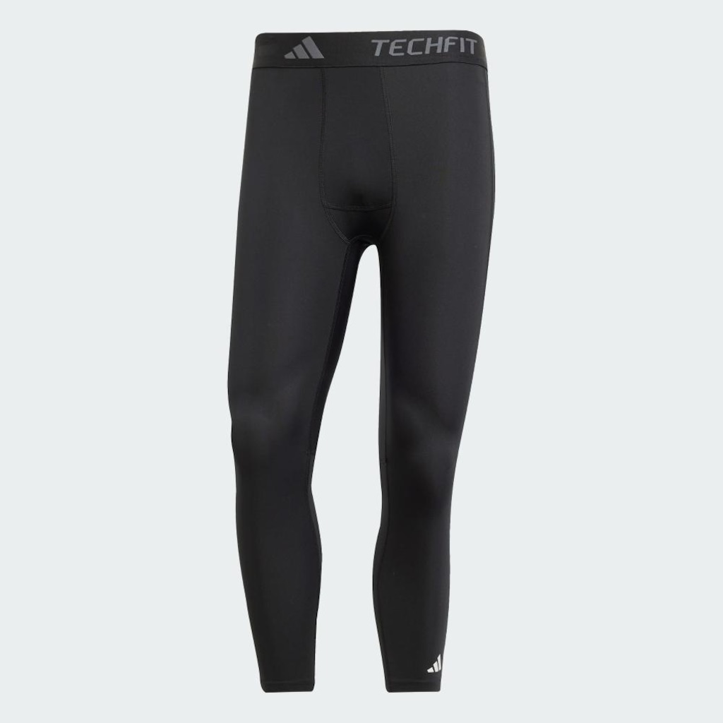 Imagem 2 do produto Calça Legging de Treino Masculina Adidas 3/4 Techfit Compression