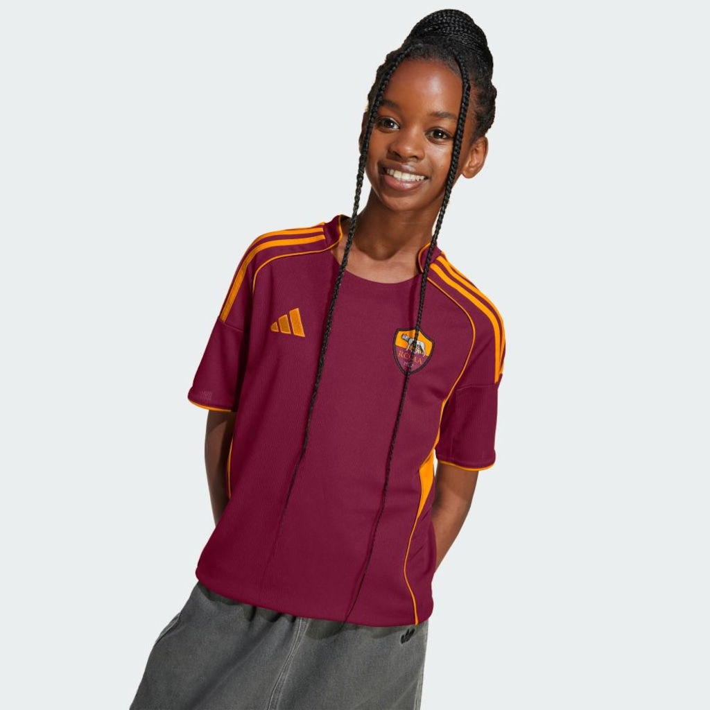 Imagem 5 do produto Camisa AS Roma I 25/26 Infantil Adidas