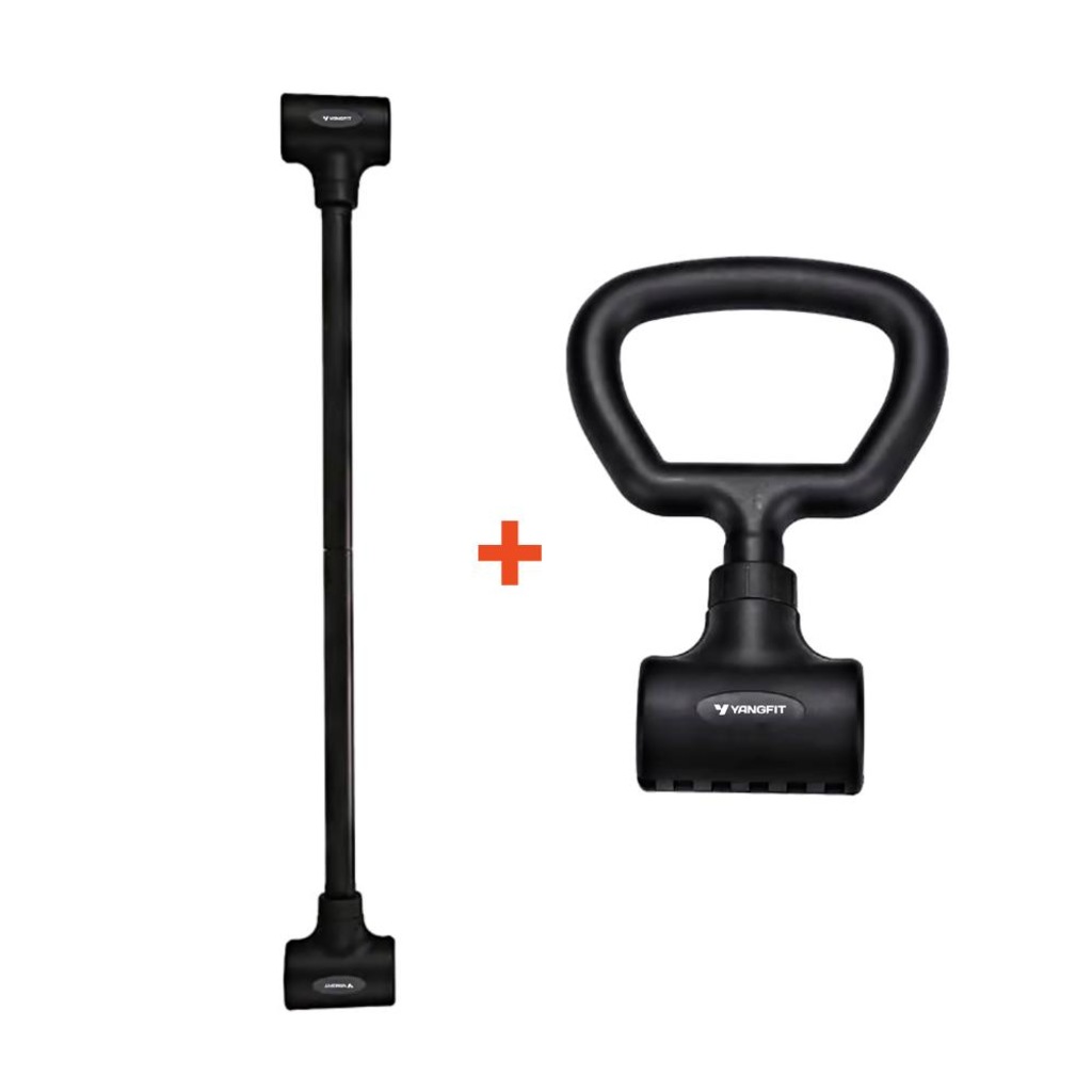 Imagem 3 do produto Kit Barra Supino e Alça Kettlebell Yangfit Com Ajuste Rápido