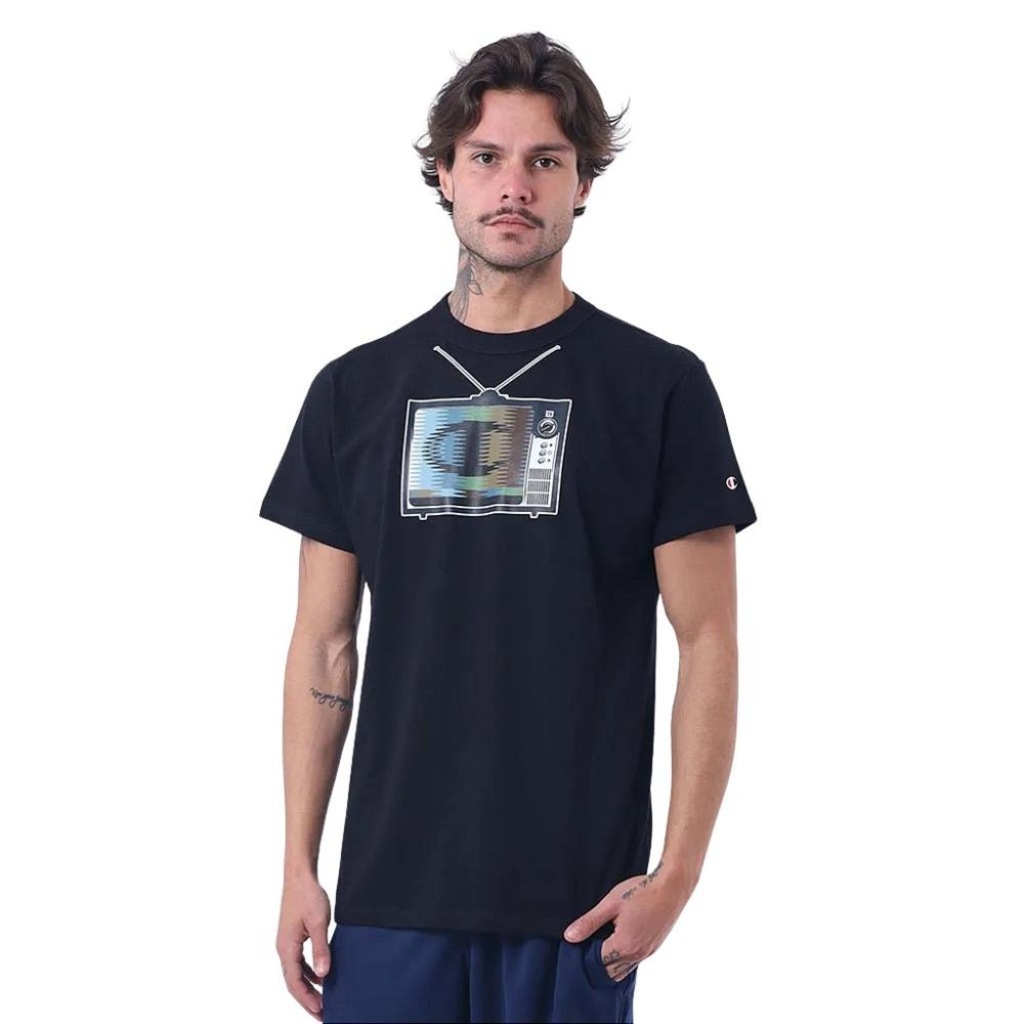 Imagem 2 do produto Camiseta Masculina Champion Malhão Mc Logo Channel