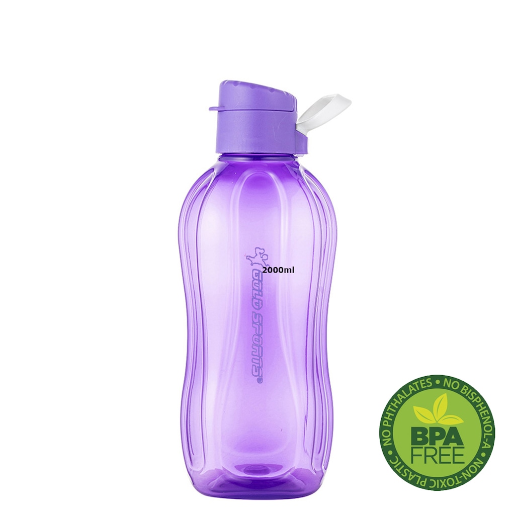 Imagem 3 do produto Garrafa Squeeze Plástica Gold Sports Resistente II Translucida - 2L