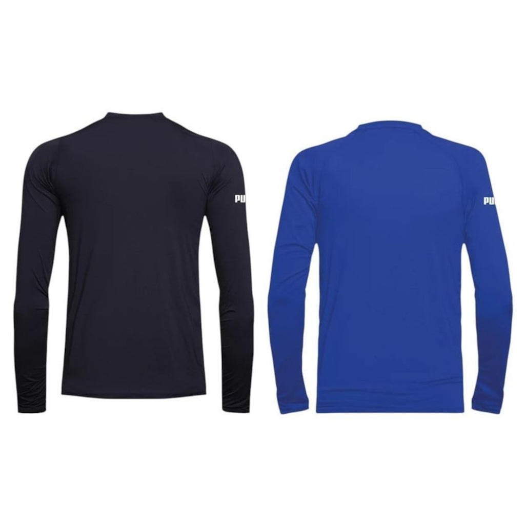 Imagem 2 do produto Kit 2 Camisas Térmicas Puma UV50+ Manga Longa Infantil