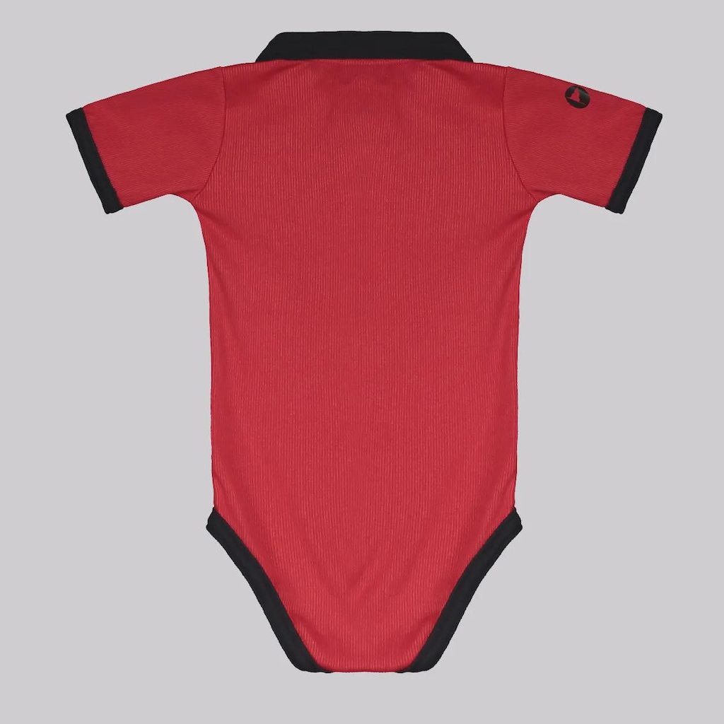Imagem 2 do produto Body Polo Flamengo Rubro Negro Infantil