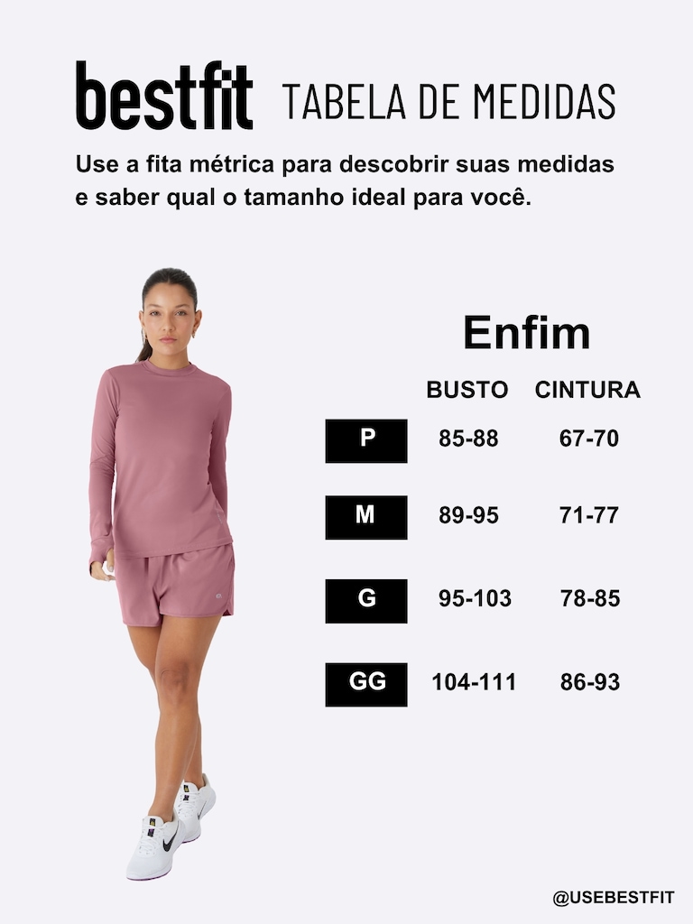 Imagem 3 do produto Camiseta Feminina Enfim Manga Longa Active Slim