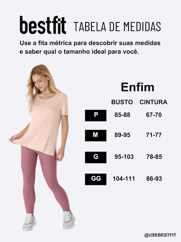 Imagem 3 do produto Camiseta Feminina Enfim Active Recortes