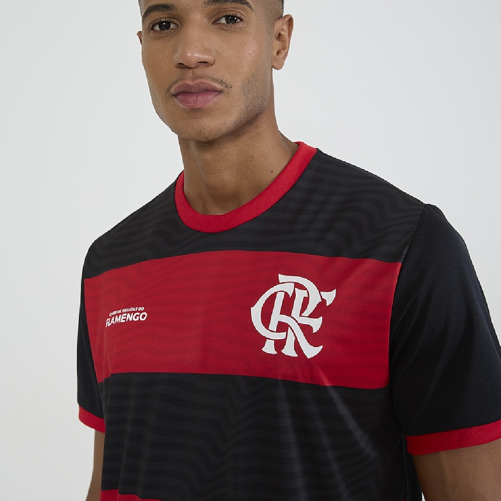 Imagem 2 do produto Camisa do Flamengo Masculina Emoção Rubro Negro Braziline