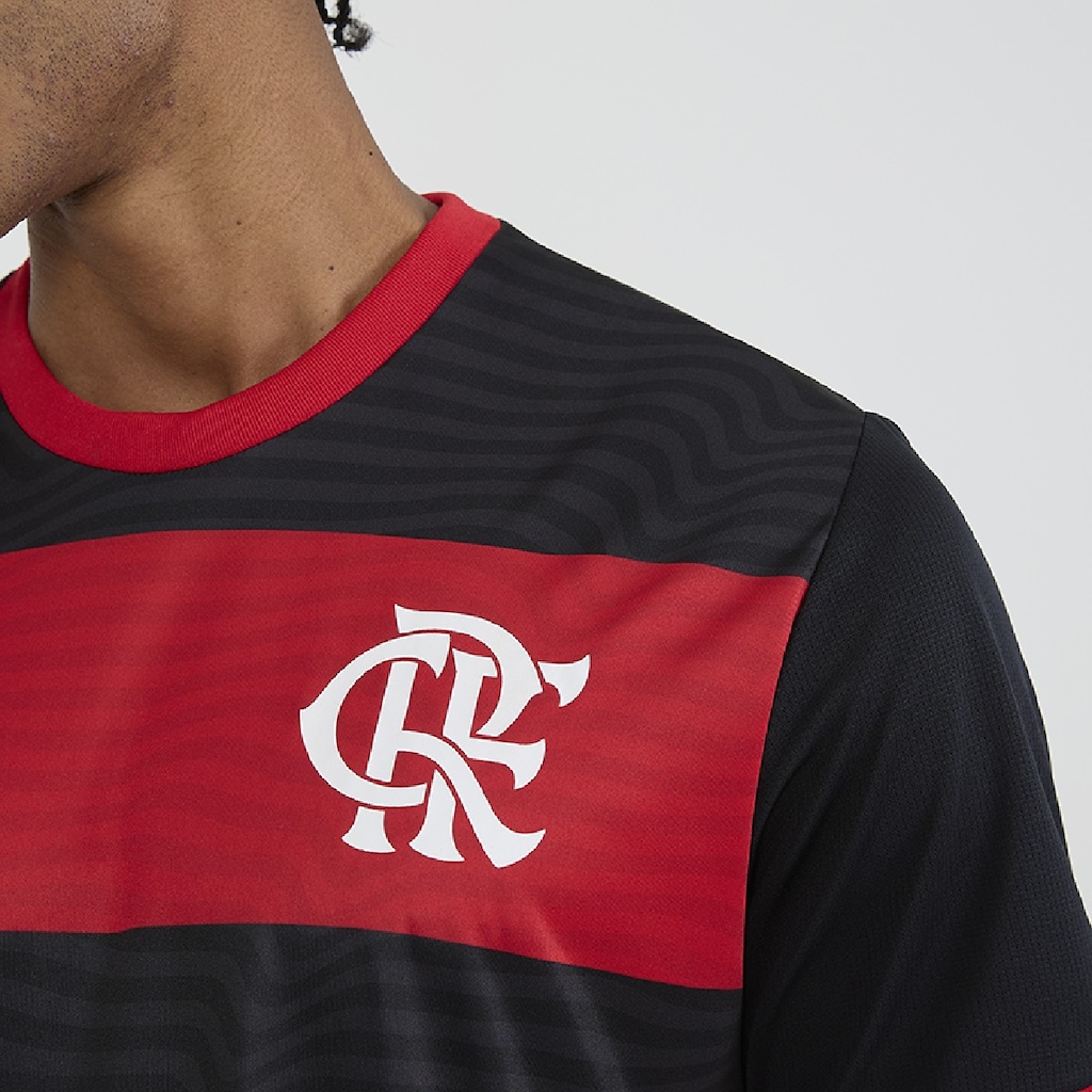 Imagem 3 do produto Camisa do Flamengo Masculina Emoção Rubro Negro Braziline