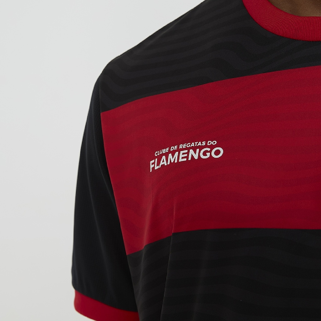 Imagem 4 do produto Camisa do Flamengo Masculina Emoção Rubro Negro Braziline
