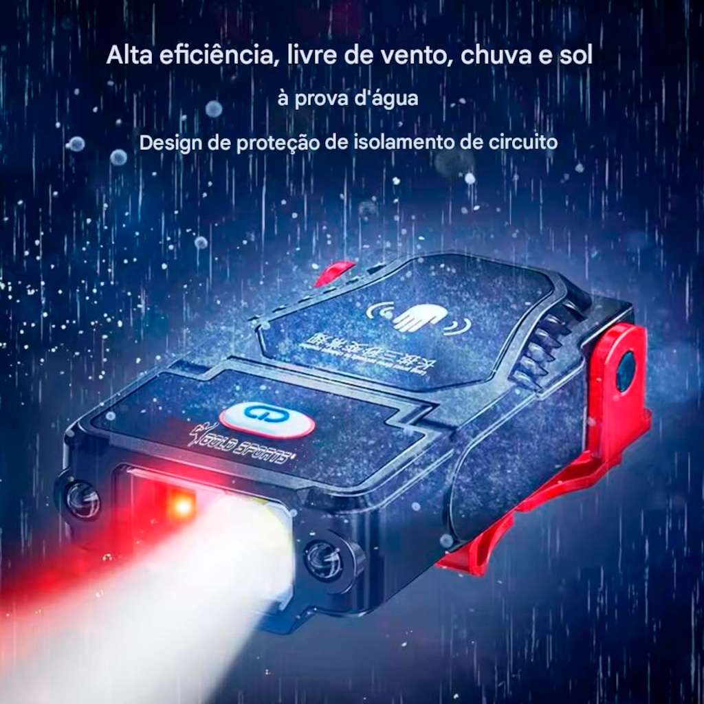 Imagem 5 do produto MIni Lanterna Gold Sports Led com suporte de Lapela de Boné