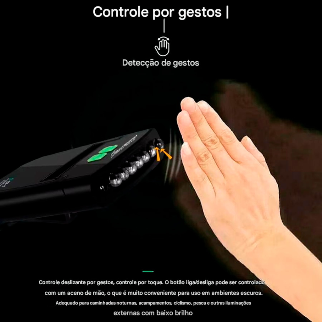Imagem 5 do produto Lanterna Gold Sports Led com suporte de Lapela de Boné