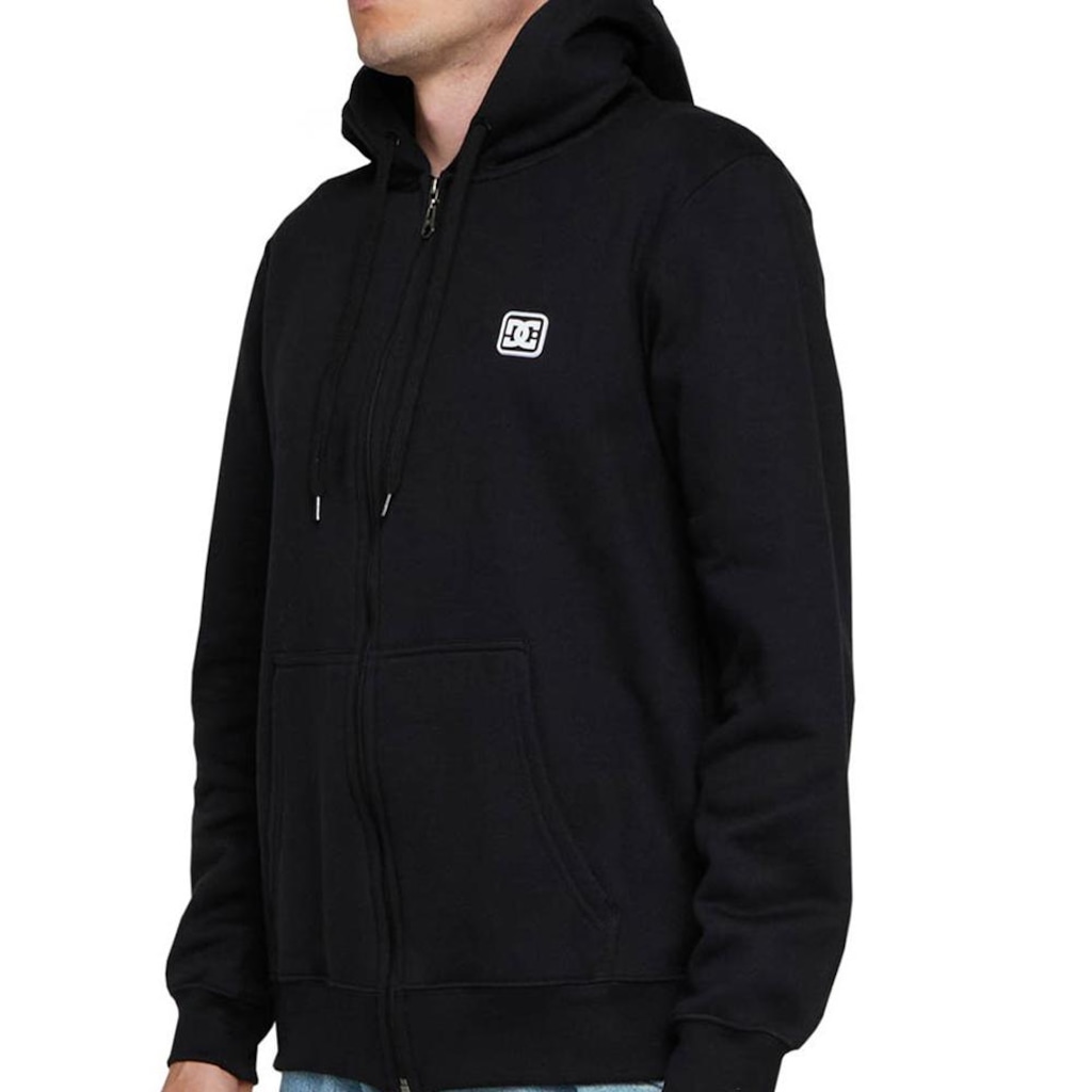 Imagem 3 do produto Blusão Moletom DC Shoes Aberto Rubber Label WT24 Masculina