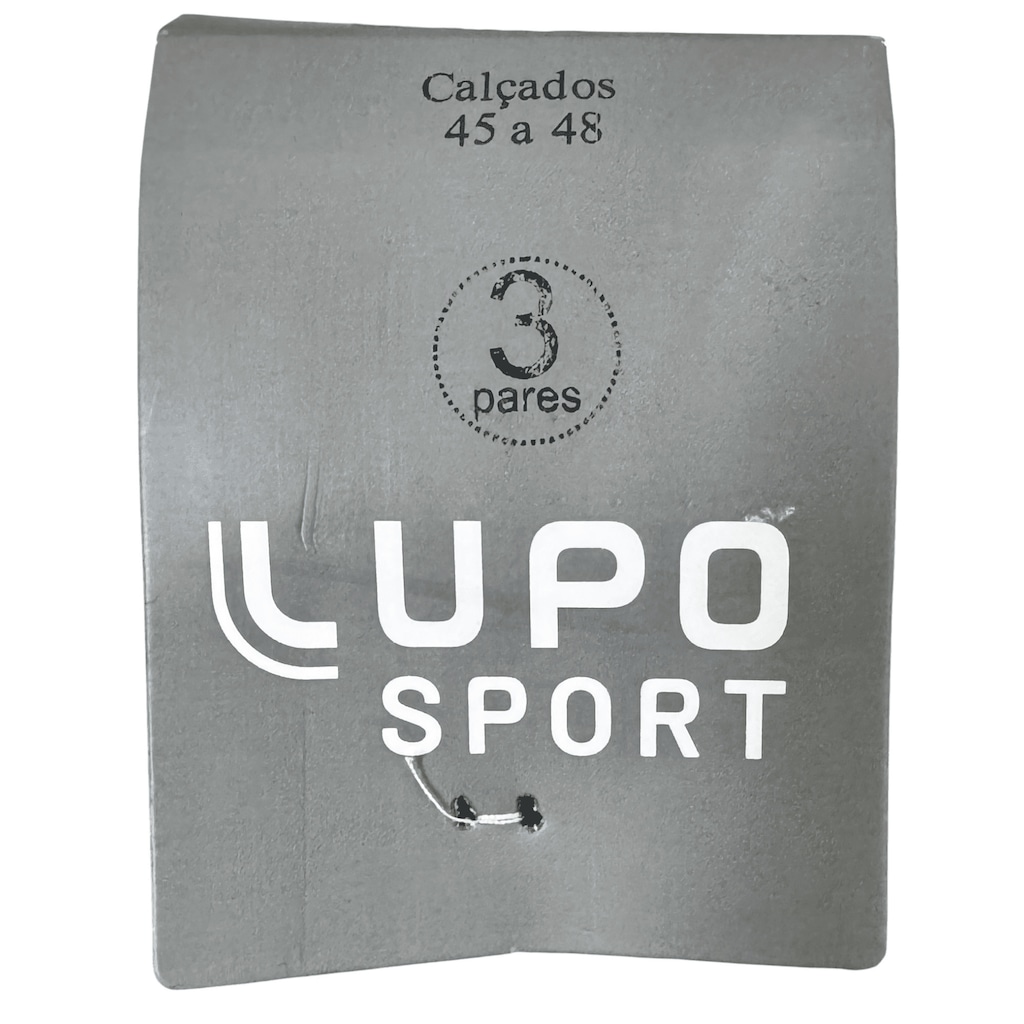 Imagem 3 do produto Meia Cano Curto Lupo com 3 Pares Unissex