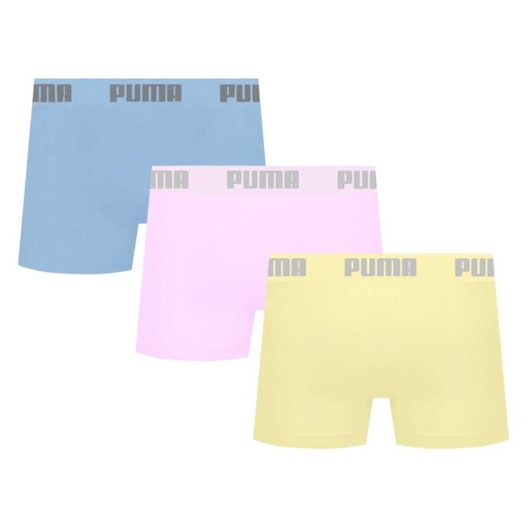 Imagem 2 do produto Kit 3 Cuecas Puma Boxer Sem Costura Masculina