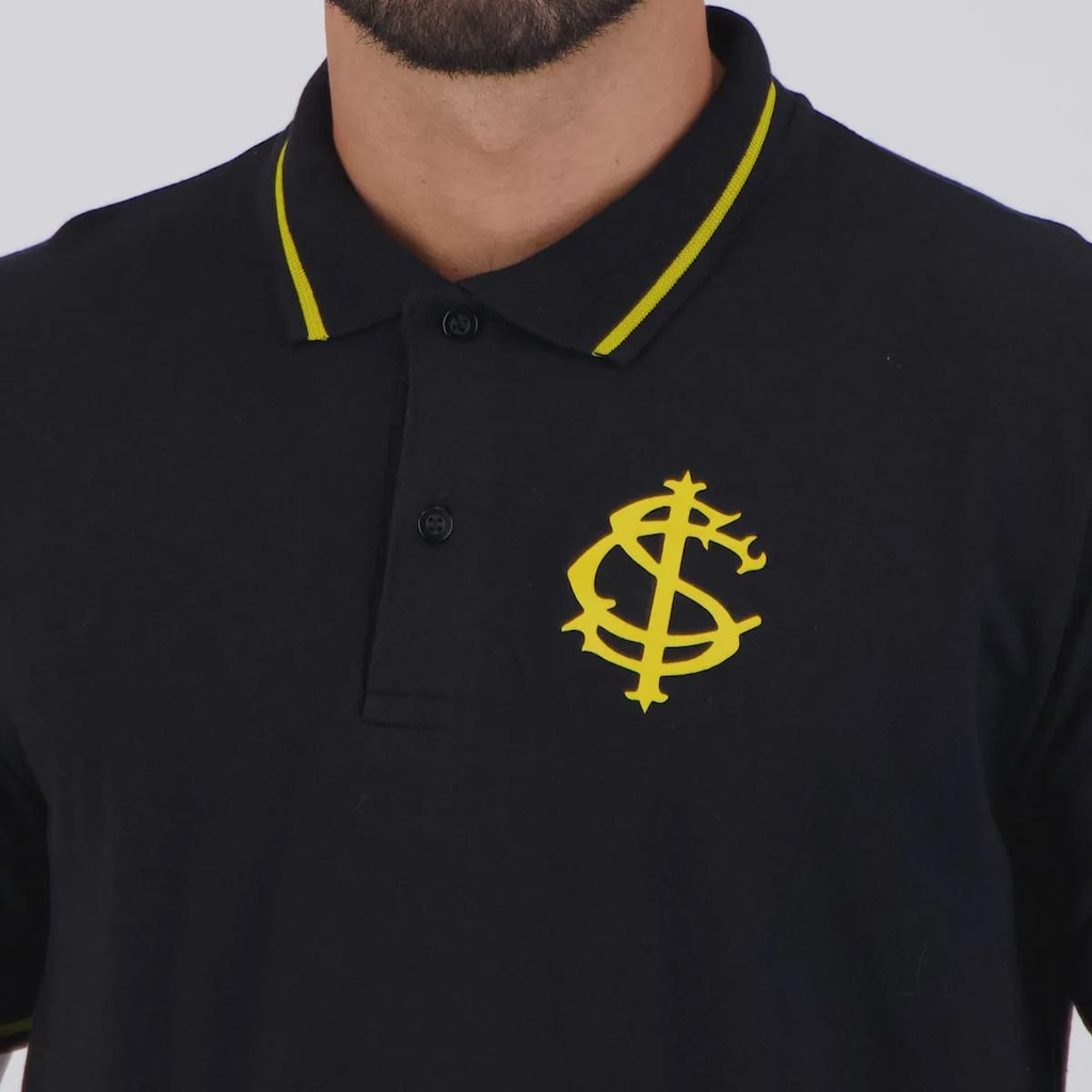 Imagem 5 do produto Camisa Polo Internacional Ouro FutFanatics Masculina