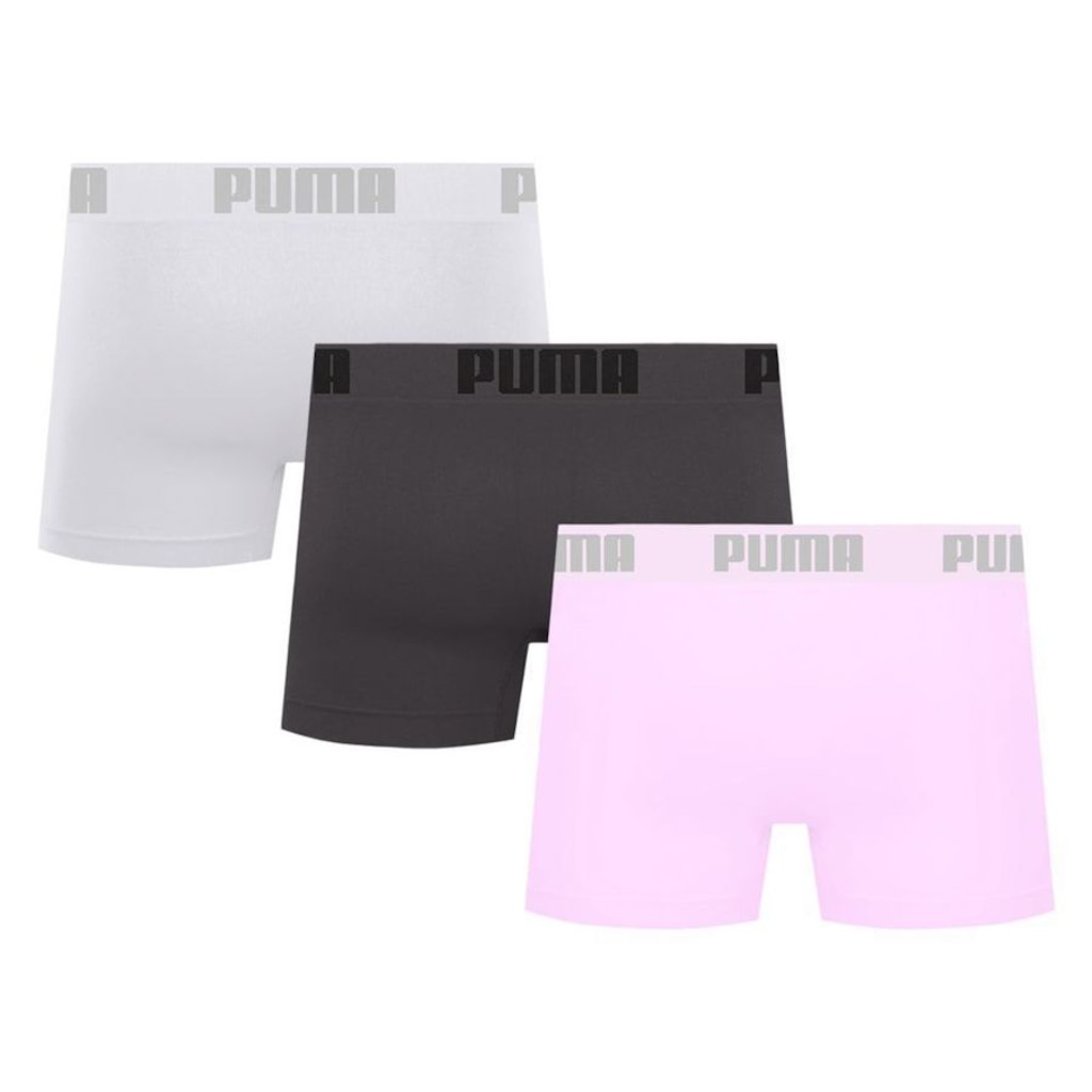 Imagem 2 do produto Kit 3 Cuecas Puma Boxer Sem Costura Masculina