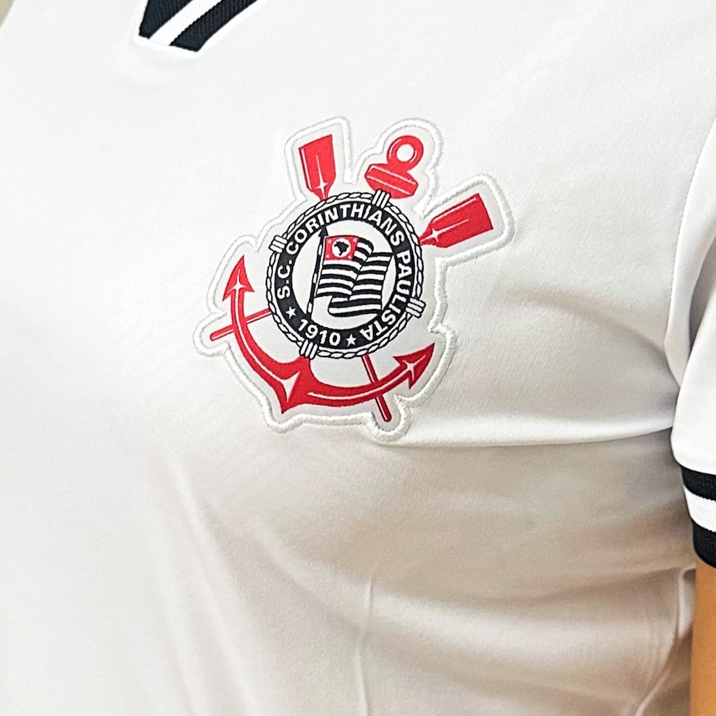 Imagem 3 do produto Camisa do Corinthians Coimbra Baby Look Duo Lines - Feminina