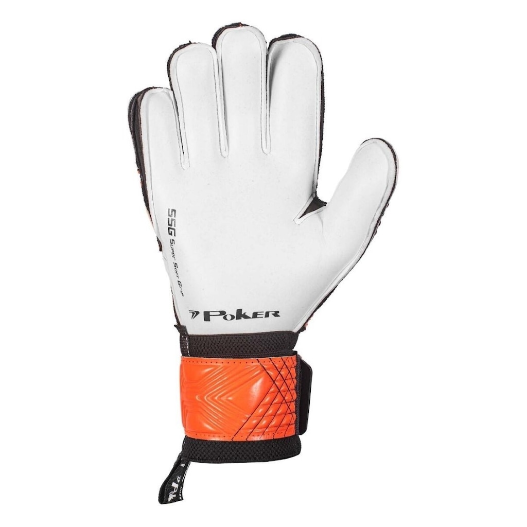 Imagem 4 do produto Luva Adulto de Goleiro Poker de Futebol de Campo Profissional Ortho Vulcan II