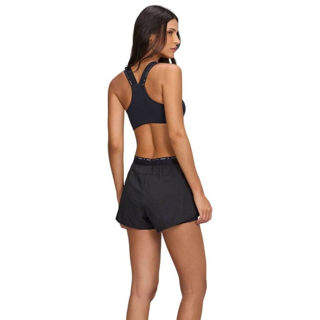 Imagem 2 do produto Short Feminino Alto Giro Sobreposto Cós Elástico