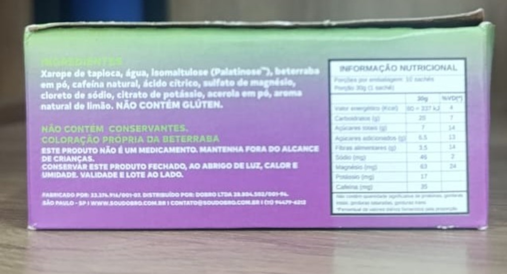 Imagem 4 do produto BT Gel Sabor Limão e Cafeina - 10un x 30g