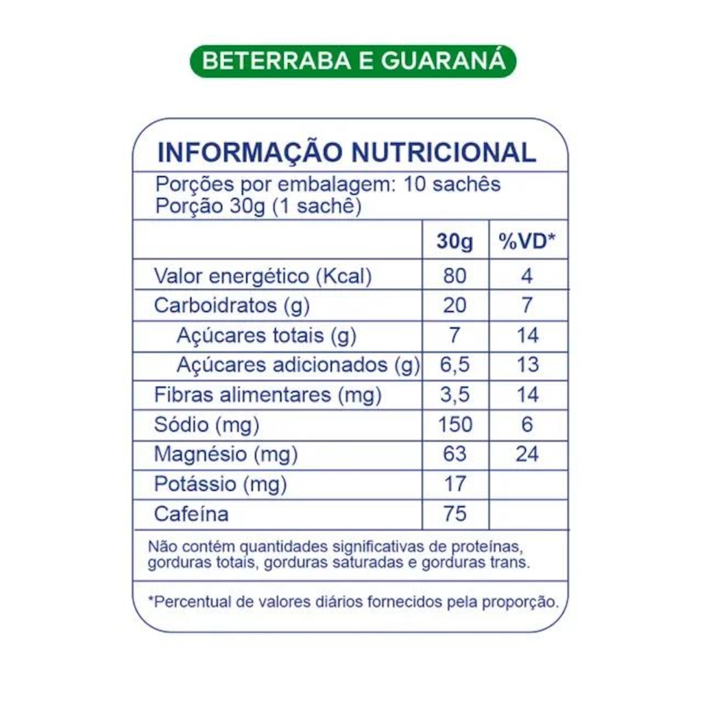 Imagem 2 do produto BT Gel Sabor Guarana com Cafeina - 10un x 30g
