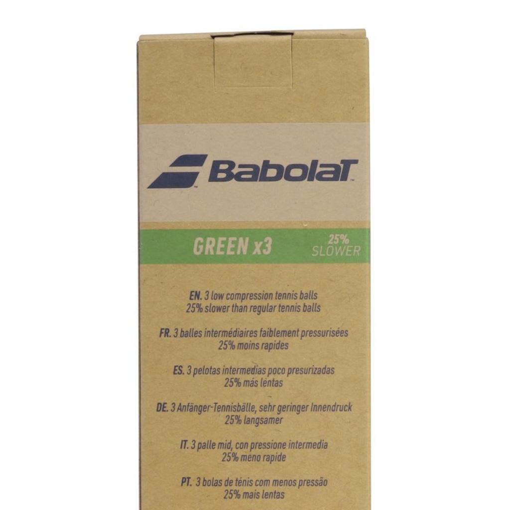 Imagem 2 do produto Bola de Tênis Babolat Iniciação Green Stage - 3 Bolas