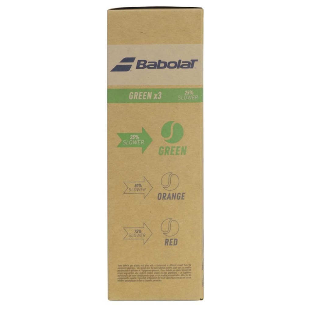 Imagem 3 do produto Bola de Tênis Babolat Iniciação Green Stage - 3 Bolas