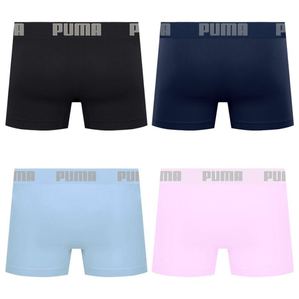 Imagem 2 do produto Cueca Puma Boxer Sem Costura - 4 unidades - Masculina