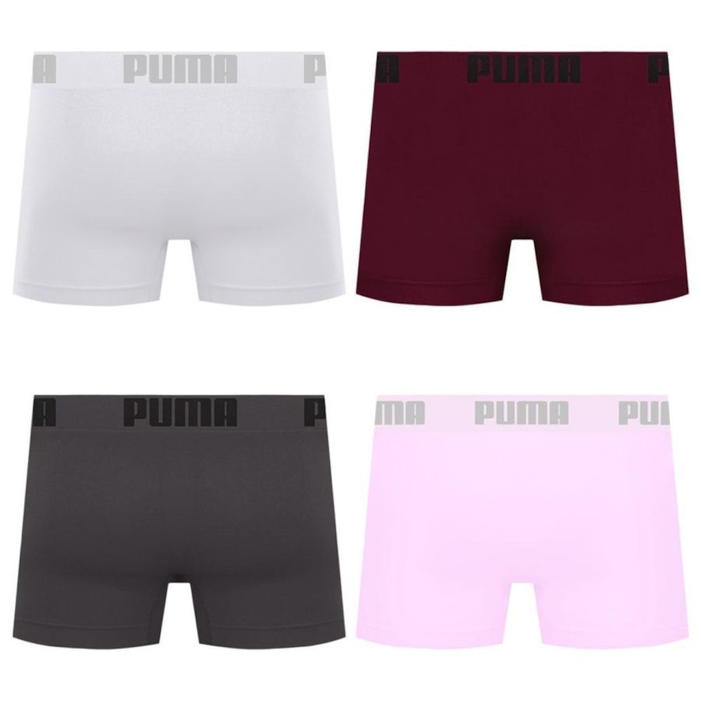 Imagem 2 do produto Cueca Puma Boxer Sem Costura - 4 unidades - Masculina