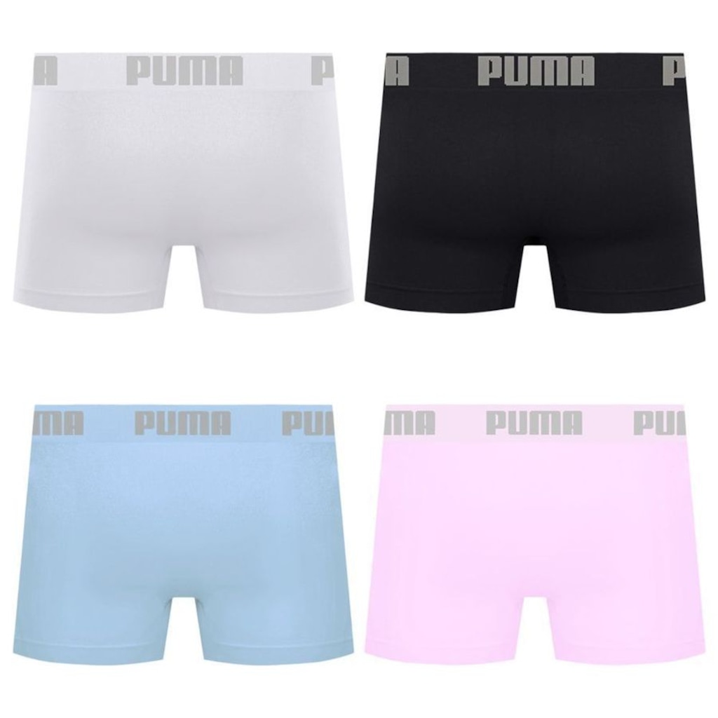 Imagem 2 do produto Cueca Puma Boxer Sem Costura - 4 unidades - Masculina
