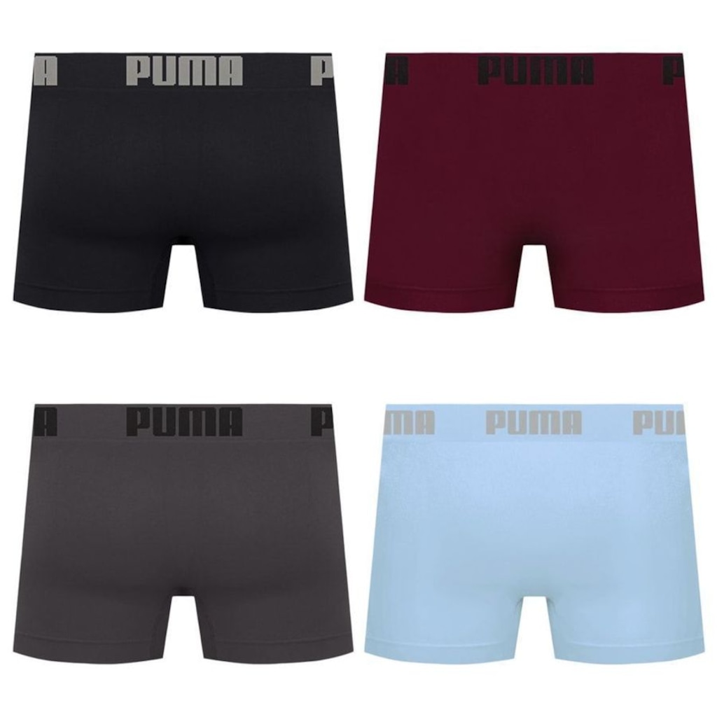 Imagem 2 do produto Cueca Boxer Sem Costura Puma - 4 unidades - Masculina