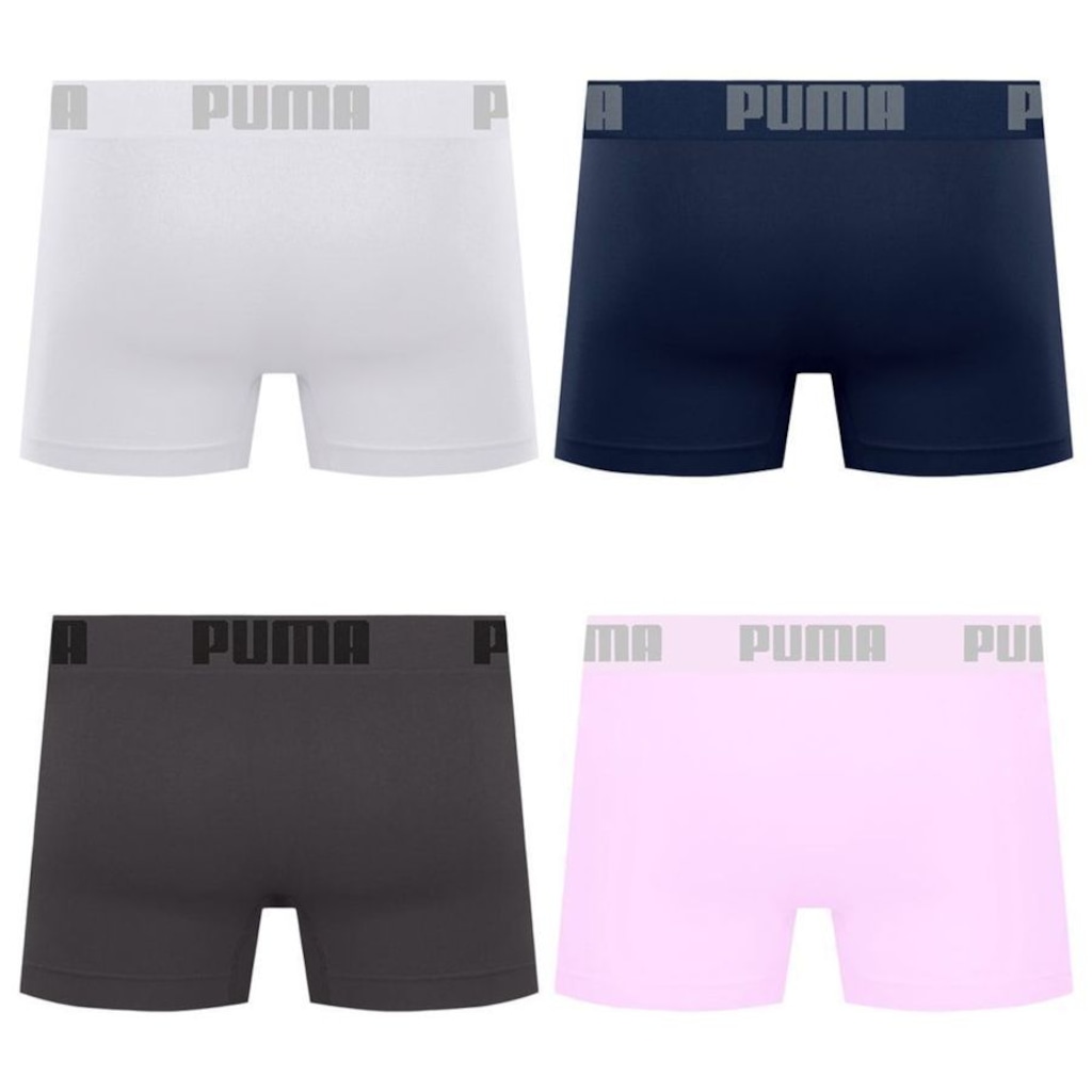Imagem 2 do produto Cueca Boxer Sem Costura Puma - 4 unidades - Masculina