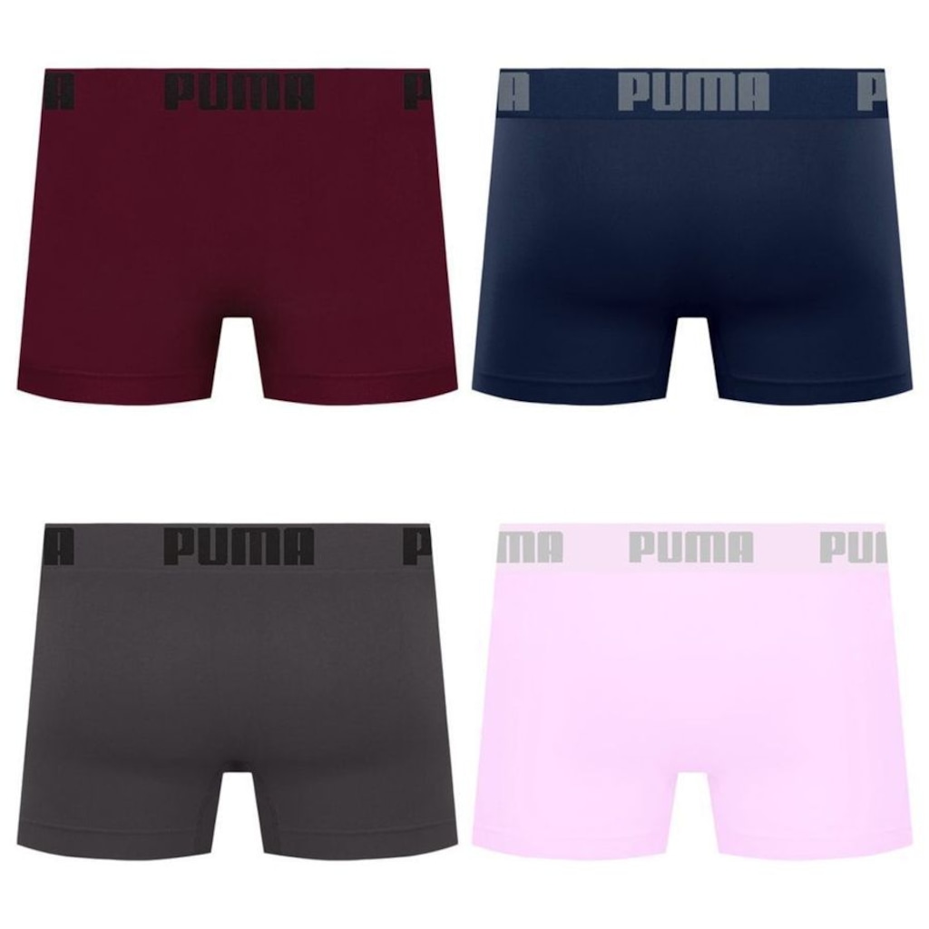 Imagem 2 do produto Cueca Boxer Sem Costura Puma - 4 unidades - Masculina