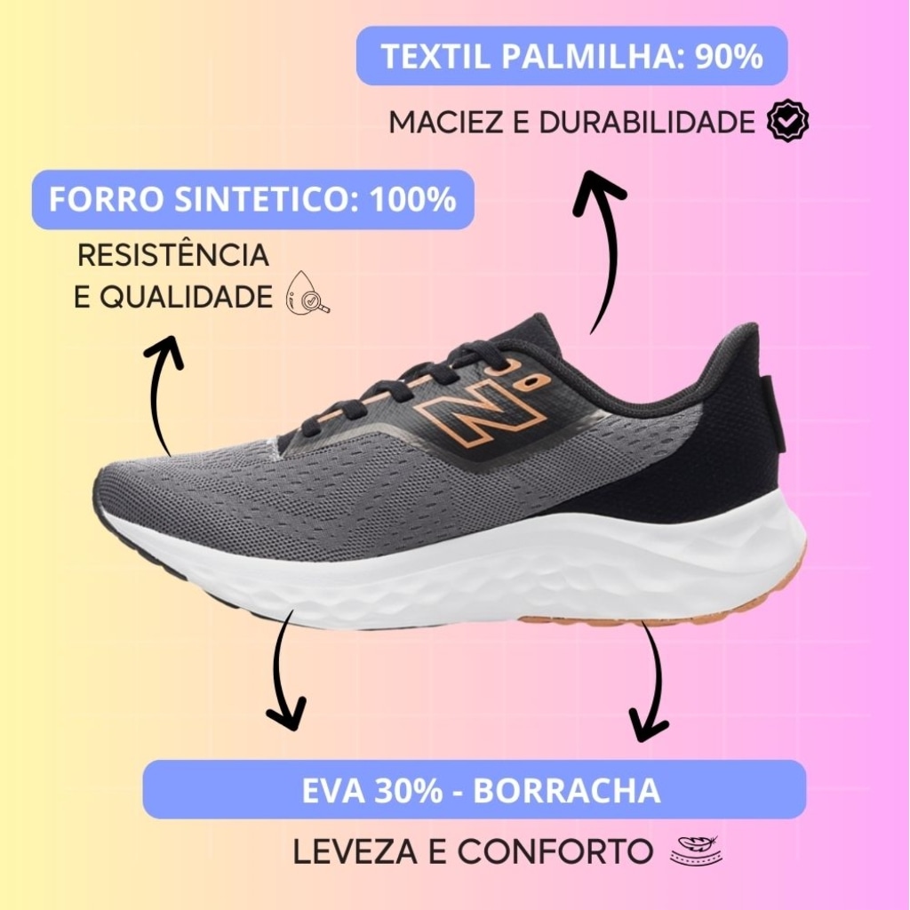 Imagem 3 do produto Tênis New Balance Fresh Foam Arishi V4 - Feminino